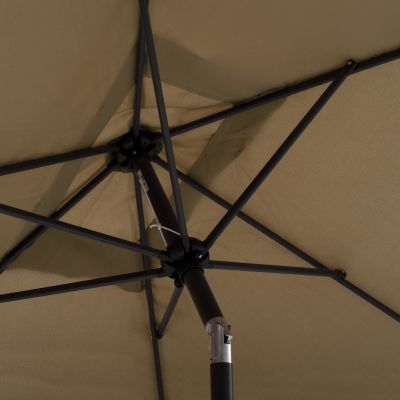 ALUMINUM UMBRELLA HM6029.02 RECTANGULAR TAUPE 262x170x253 cm.