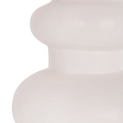 TABLE DECORATIVE VASE LEMA HM4664.02M TERRACOTA IN WHITE--Φ22x29Hcm.