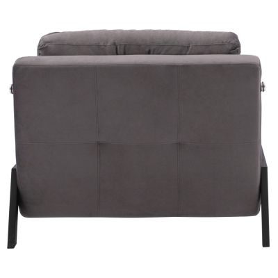 HM3078.11 Armchair Bed, velvet grey, 95x92x66cm