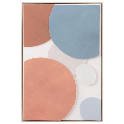 КАРТИНА 3D HM4543.02 С БЕЖОВА PS РАМКА-РЪЧНО ИЗРАБОТЕНИ ФОРМИ 60x4,5Χ90Hcm.