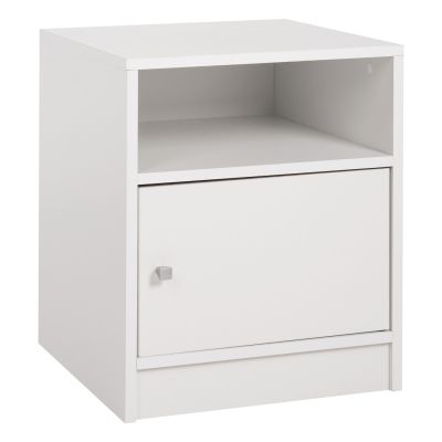 NIGHTSTAND MALORY HM2205.05 WHITE MELAMINE 40x40x50Hcm.