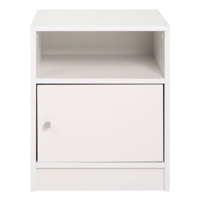 NIGHTSTAND MALORY HM2205.05 WHITE MELAMINE 40x40x50Hcm.