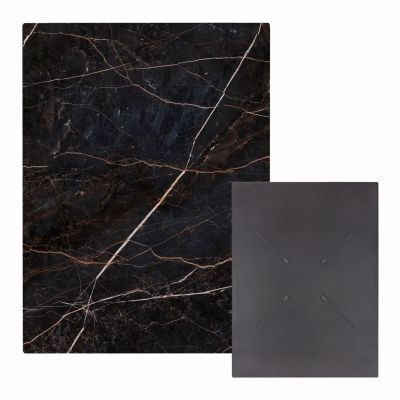 HPL TABLETOP HM6350.34 RECTANGULAR IN BLACK MARBLE COLOR 60X80cm