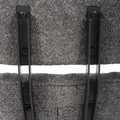 КРЕСЛО ВЪРТЕЩО BRYLL HM9597.01 СИВО БУКЛЕ-ЧЕРНА МЕТАЛНА ОСНОВА 86x90x97Hcm.