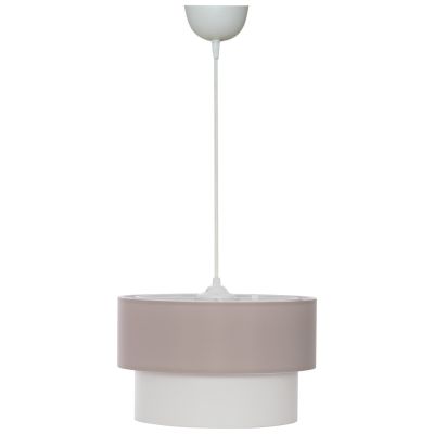 ТАВАН ДВОЙНА ЦИЛИНДРИЧНА КАПАЧКА БЕЖОВО-БЕЗБЯЛО Φ30x80Hcm.HM7619.04