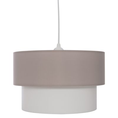 ТАВАН ДВОЙНА ЦИЛИНДРИЧНА КАПАЧКА БЕЖОВО-БЕЗБЯЛО Φ30x80Hcm.HM7619.04