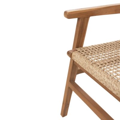 ТРАПЕЗНО КРЕСЛО BJORN HM9403.21 ТИКОВО ДЪРВО МАСИВ-ВЪЖЕ 56x56x83Hсм.