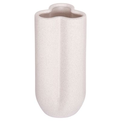 CERAMIC TABLE DECOR GLAZE HM4612.01 OFF WHITE WITH CRYSTALLIZATION Φ14x29Hcm.