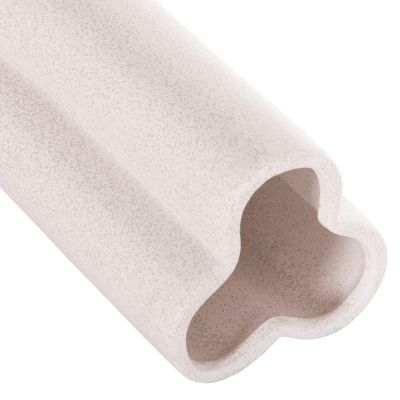 CERAMIC TABLE DECOR GLAZE HM4612.01 OFF WHITE WITH CRYSTALLIZATION Φ14x29Hcm.