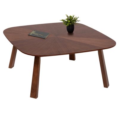 COFFEE TABLE RINER HM9738 MDF WITH WALNUT VENEER 100x100x45Hcm.