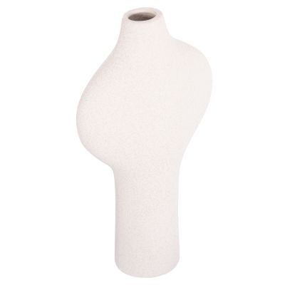 CERAMIC TABLE DECOR SERIES ARKEN HM4621.01 OFF WHITE WITH CRYSTALLISATION 18x8x32Hcm.