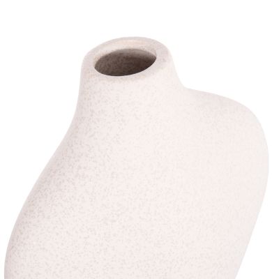 CERAMIC TABLE DECOR SERIES ARKEN HM4621.01 OFF WHITE WITH CRYSTALLISATION 18x8x32Hcm.