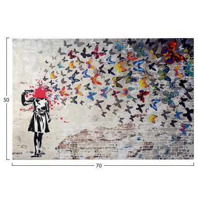 WALL PAINTING SERIES GOBI HM4820 PRINTED CANVAS 70x3(thickness)x50Hcm.