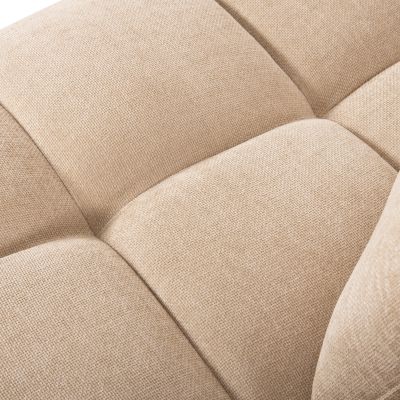 ЪГЛОВ ДИВАН (ДЕСЕН) COVEN HM3266.01R ДАМАС ЕКРЮ 298x102-208x85Hcm.