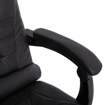 ОФИС СТОЛ LAGOM HM1198 ЧЕРЕН PVC-МЕТАЛНА ХРОМИРАНА ОСНОВА-ЧЕРНА НАЙЛОНОВА РАМКА 63x51x115Hcm.