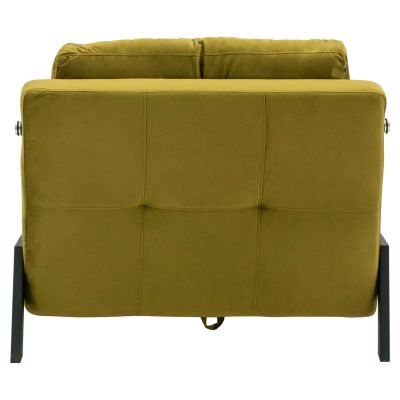 HM3078.13 Armchair Bed Constance, Olive Green Velvet, 95x92x66cm