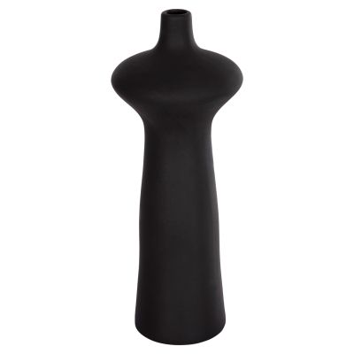 CERAMIC TABLE DECOR SCEPTER HM4636.02 MATTE BLACK Φ18x49Hcm.
