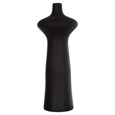CERAMIC TABLE DECOR SCEPTER HM4636.02 MATTE BLACK Φ18x49Hcm.