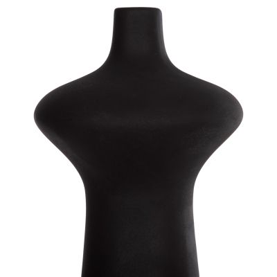CERAMIC TABLE DECOR SCEPTER HM4636.02 MATTE BLACK Φ18x49Hcm.
