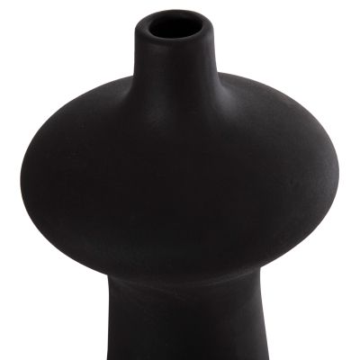 CERAMIC TABLE DECOR SCEPTER HM4636.02 MATTE BLACK Φ18x49Hcm.