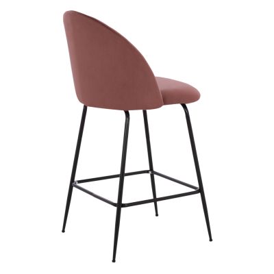 ΣΚΑΜΠΟ ODED ΜΕΣΑΙΟΥ ΥΨΟΥΣ HM8732.12 ΜΕ ΜΕΤΑΛΛΙΑ ΠΟΔΙΑ & ΒΕΛΟΥΔΟ ΣΑΠΙΟ ΜΗΛΟ 45x53x98 ек.