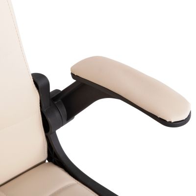 ОФИС СТОЛ PORTIMA HM1197.04 БЕЖОВ PVC-ЧЕРНА НАЙЛОНОВА РАМКА И ОСНОВА 69x53x98Hcm.