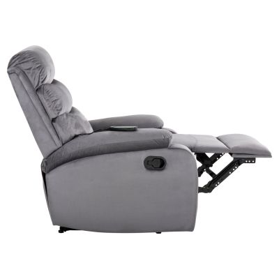 КРЕСЛО RELAX YASUMU HM9783.01 СИВО КАДИФЕ 80x93x100Hcm.