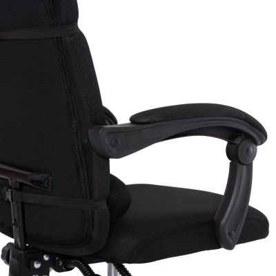 ОФИС СТОЛ CRONER HM1196.01 ЧЕРНА МРЕЖА-ЧЕРНА МЕТАЛНА ОСНОВА-НАЙЛОНОВА РАМКА 58x50x120Hcm.