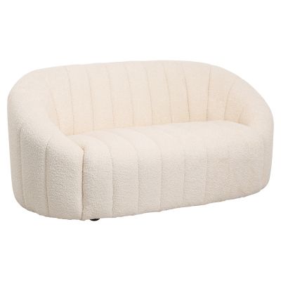 ДИВАН 2 МЕСТА MOBY -ПЛАТ БУКЛЕ ЕКРЮ 148x83x66Hсм.