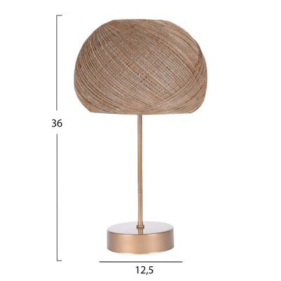 TABLE LAMP FB97666.02, BEIGE ROPE, Φ12,5x36