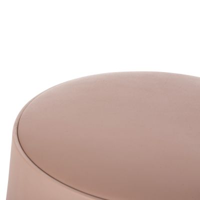 ТАБУРЕТКА DENTY HM9619.05 ПОЛИПРОПИЛЕН В ПРАШНО РОЗОВО-PU СЕДАЛКА В ЧЕРНО Φ30x45Hcm.