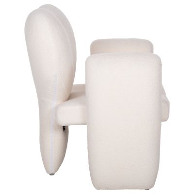 ТРАПЕЗНО КРЕСЛО HARTT HM9777.05 WHITE TEDDY МАТЕРИАЛ 84x74x87Hсм.