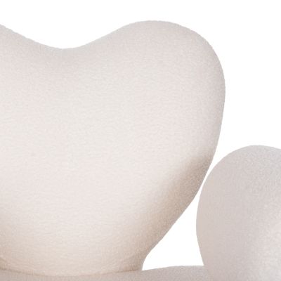 ТРАПЕЗНО КРЕСЛО HARTT HM9777.05 WHITE TEDDY МАТЕРИАЛ 84x74x87Hсм.