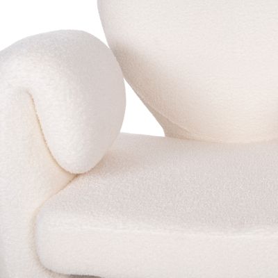ТРАПЕЗНО КРЕСЛО HARTT HM9777.05 WHITE TEDDY МАТЕРИАЛ 84x74x87Hсм.