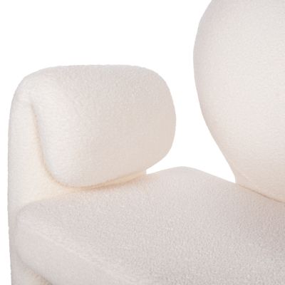 ТРАПЕЗНО КРЕСЛО HARTT HM9777.05 WHITE TEDDY МАТЕРИАЛ 84x74x87Hсм.