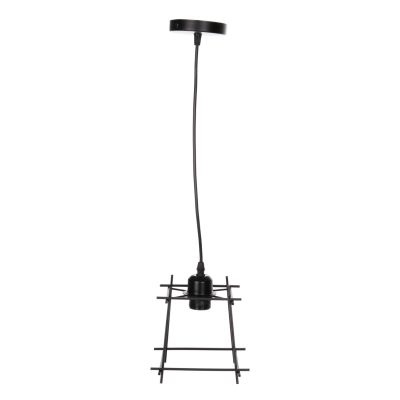 CEILING PENDANT LAMP HM4085 METAL FRAME CAP 17x17x128Hcm.