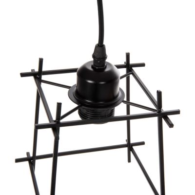 CEILING PENDANT LAMP HM4085 METAL FRAME CAP 17x17x128Hcm.