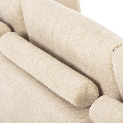 ЪГЛОВ ДИВАН (ЛЯВ) COVEN HM3266.01L ДАМАС ЕКРЮ 298x102-208x85Hcm.