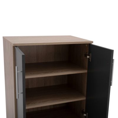 Shoe cabinet wooden HM2206.04 Sonama Grey 60x40,5x80 cm.