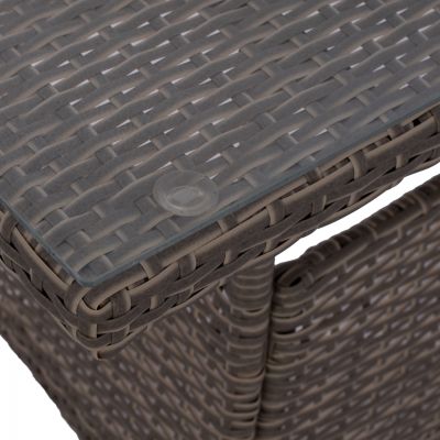 ΤΡΑΠΕΖΙ ΜΕΤΑΛΛΙΚΟ ВОЕНЕН РАТАНОВ ΓΚΡΙ HM5141.31 120x70x75Υ ек.