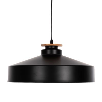 CEILING PENDANT LAMP HM4159.01 BLACK METAL CAP Φ40x116Hcm.