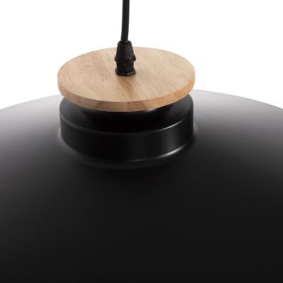 CEILING PENDANT LAMP HM4159.01 BLACK METAL CAP Φ40x116Hcm.