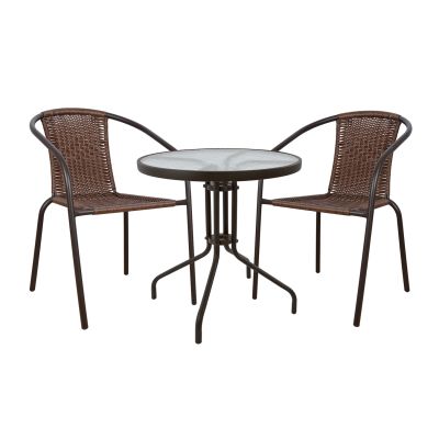 Set Dining Table 3 pieces Chairs & Table HM5178.02
