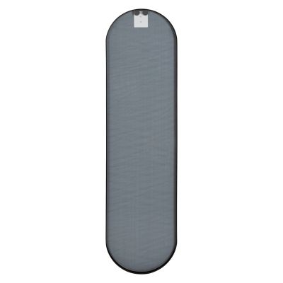 WALL MIRROR HM9581.01 TALL OVAL BLACK ALUMINUM FRAME 38,5x4x149Hcm.