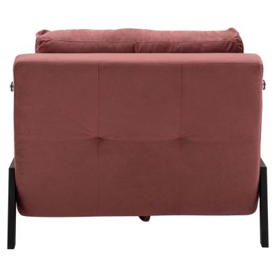 HM3078.12 ARMCHAIR/BED CONSTANCE, DUSTY PINK VELVET 95x92x66Y cm.
