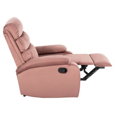 КРЕСЛО RELAX YASUMU HM9783.02 ПРАШНО РОЗОВО КАДИФЕ 80x93x100Hcm.