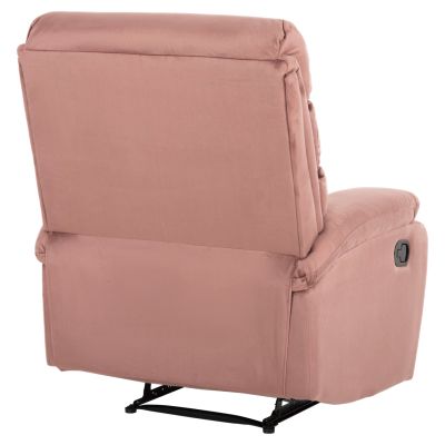 КРЕСЛО RELAX YASUMU HM9783.02 ПРАШНО РОЗОВО КАДИФЕ 80x93x100Hcm.