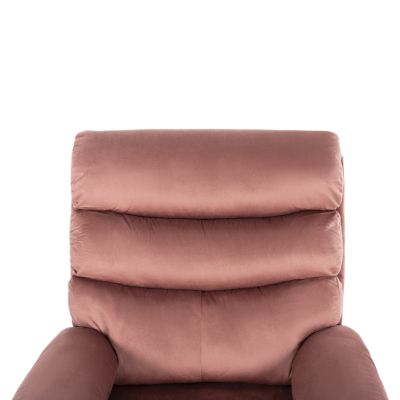 КРЕСЛО RELAX YASUMU HM9783.02 ПРАШНО РОЗОВО КАДИФЕ 80x93x100Hcm.