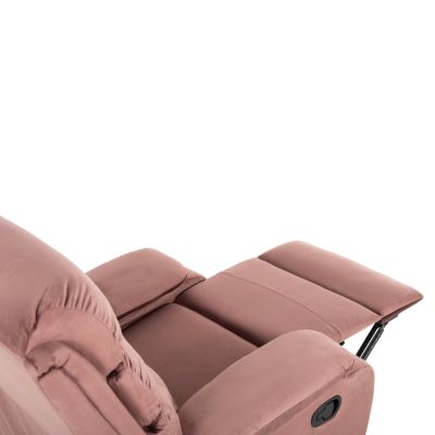 КРЕСЛО RELAX YASUMU HM9783.02 ПРАШНО РОЗОВО КАДИФЕ 80x93x100Hcm.