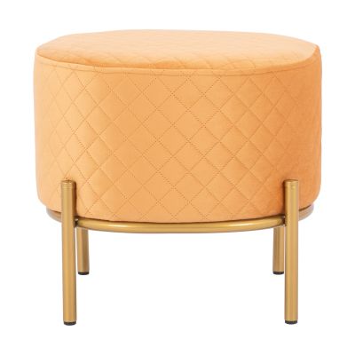 Stool Sinta HM8638.09 Gold velvet with gold base 42x42x38cm